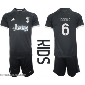 Juventus Danilo Luiz #6 Replika Tredje Tröja Barn 2023-24 Kortärmad (+ Korta byxor)